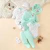 8-teiliges Pyjama-Set für Neugeborene: Bodys mit kurzen und langen Ärmeln für Frühling/Sommer