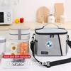 BXB1 2026 Car Sticker Car Logo Bento Box Organiser Single Shoulder Waterproof Lunch Storage Bag For BMW E46 E90 E60 F30 F10 E39 E36 F