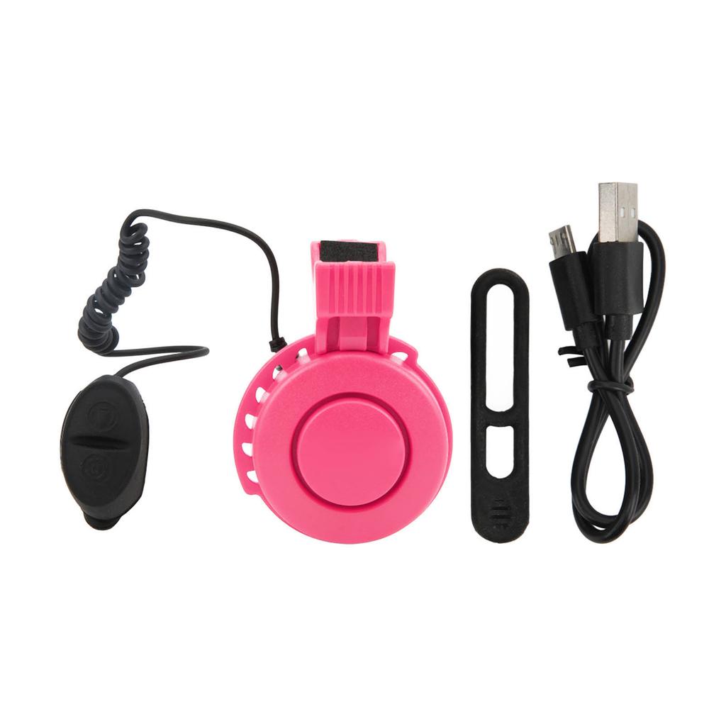 Electric Bike Horn Waterproof USB Rechargeable Bicycle Bell for Mountain Road Bike Scooters