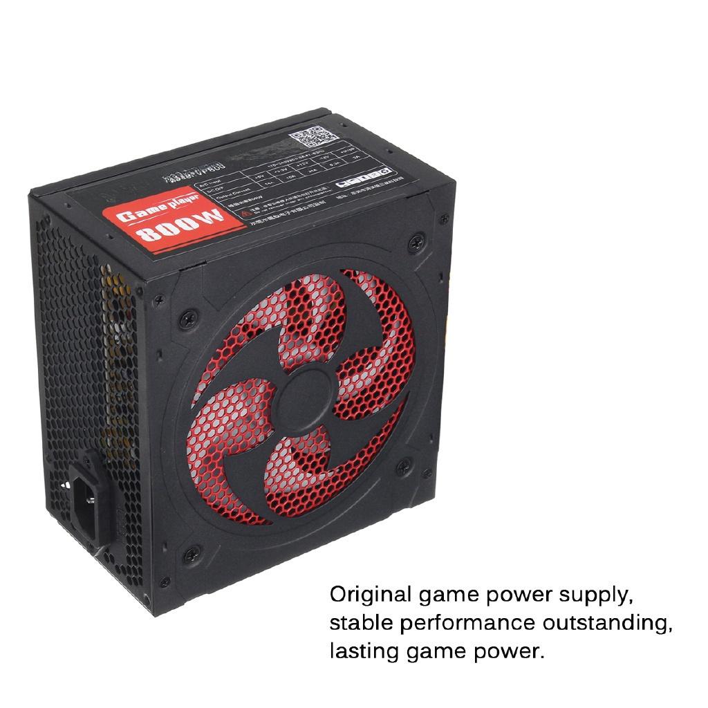 220V AC Gaming PC Power Supply PFC Silent Fan ATX 20+4pin 12V PC Computer SATA Gaming PC Power Supply For Intel AMD 800W