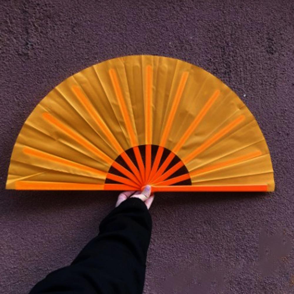 Plastic Bone Chinese Tai Chi Yoga Kung Fu Fan 33cm Hand Folding Stage Fan  Wedding Party Decor