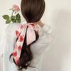 Long Hairband Skinny Neckerchief Women Hair Scarf Fashion Headband Cute Tie Scarves Silk Feel Luxury Print Bag Scarf For Ladies