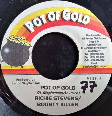 Płyta 7-calowa RICHIE STEPHENS / BOUNTY KILLER - Pot Of Gold none Pot Of Gold Jamajka Reggae, Ska & Dub Używana