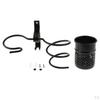 Wall-Mounted Hair Dryer Holder Comb Brush Organizer Cup Rack