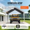 Carport Replacement Canopy Cover 6100 x 3040 mm Garage Top Tent Shelter Tarp Heavy-Duty Waterproof & UV Protected, Easy Installation with Ball