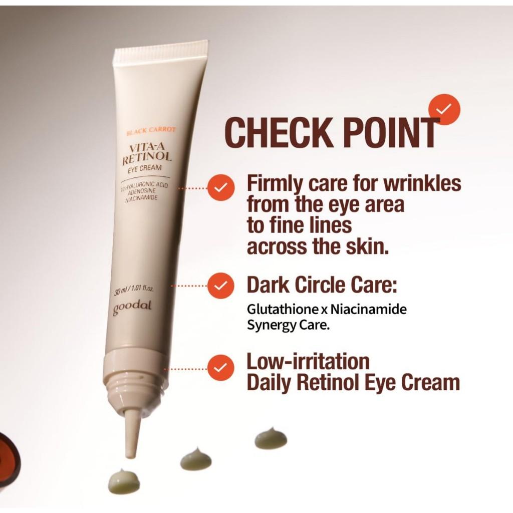 Goodal Black Carrot Vita-A Retinol Eye Cream, 30mL