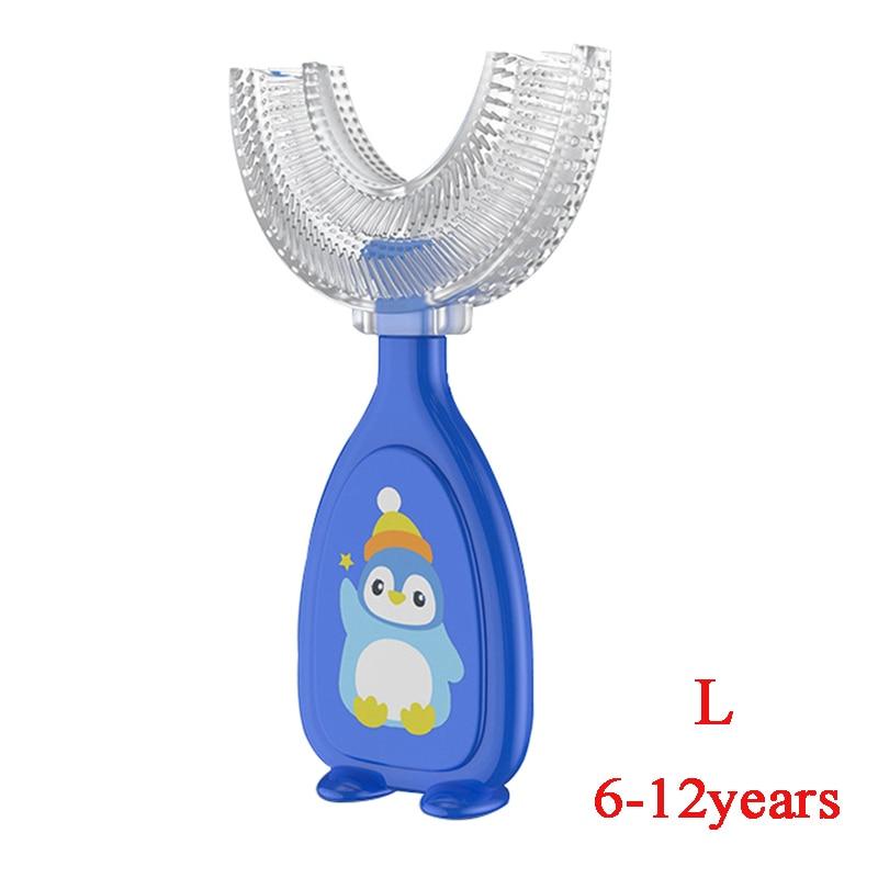 1pc Baby Toothbrush 360 Degree Child Toothbrush Teethers Soft Food Grade Silicone Baby Dental Care Training Toothbrush