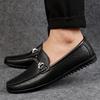 2025 Penny Loafers Men Boat Shoes Casual Breathable Mens Shoes Moccasins Slip On Flats Leather Mens Driving Shoes Male Footwear