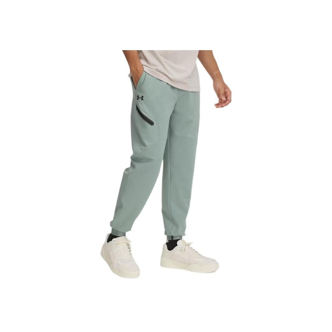 

Under Armour Unstoppable Comfortable Casual Simple Versatile Knitted Sports Pants Men bottoms Green 1388823-348 XXL