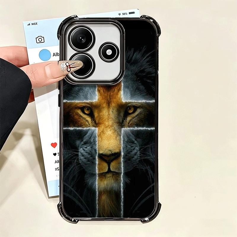 God Jesus Pray Cross Bible Plating Phone Case For Xiaomi Poco X5 X6 X7 X8 Pro Max F8 Ultra F7 M8 M7 M5S Redmi 15C 15 14C 13C 13