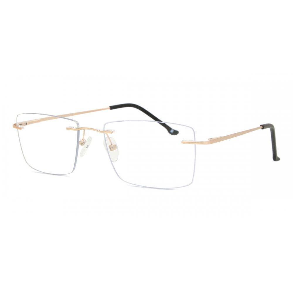 Rimless Square Gold Smartbuy Collection Watson Asian Fit 984d Fashion Unisex Eyeglasses