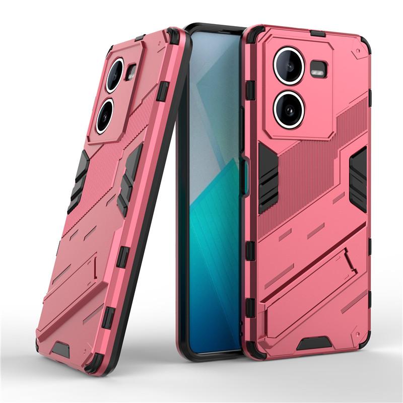 For Vivo IQOO Z8 Case For IQOO Z8 5G Cover 6.64 Inch Punk Armor Shockproof Hard Rubber Bracket Bumper For Vivo IQOO Z8 Fundas