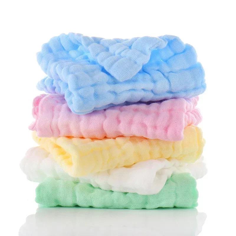 Asciugamano da bagno 30x30cm Asciugamani da viso Quadrati di mussola Salviette in cotone per le mani Garza per il bagno Alimentazione Bambini Fazzoletto
