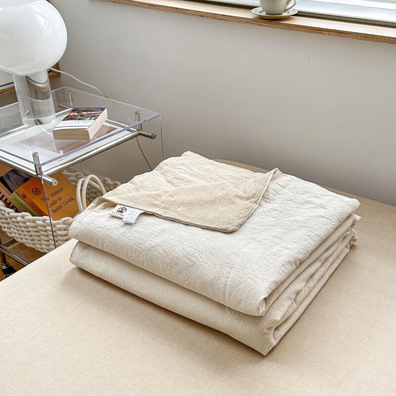 Tri-polar Washed Cotton Soybean Fiber Summer Quilt