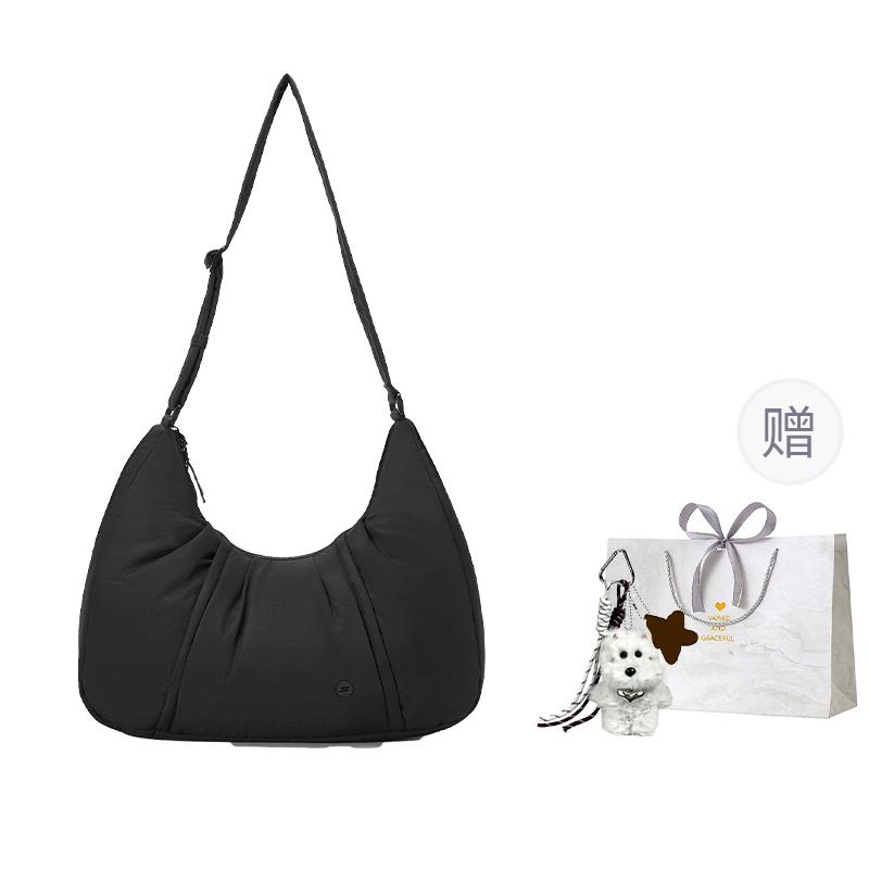 New Skechers Waterproof Fabric Crossbody Bag, Shoulder Bag Regular Women's Carbon Black P325U023-0018