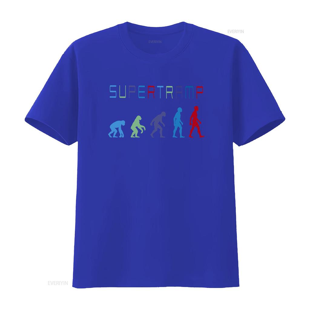 SUPERTRAMP Evolution Design Indie Prog Rock T SHIRT S 3XL vintage Washed homme Unisex Versatile Slightly Soft Casual Breathable