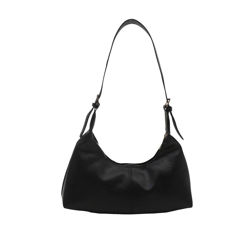 Elegant High-end Shoulder Bag For Women Fashionable Autumn Winter Style Black