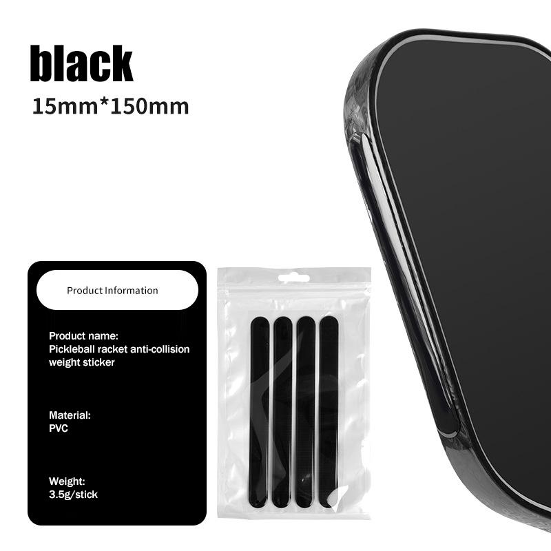 

Pickleball Paddle Weight Tape Wear Resistant Accessory for Enhanced Power and Control Ideal for Training and Match Use чорний