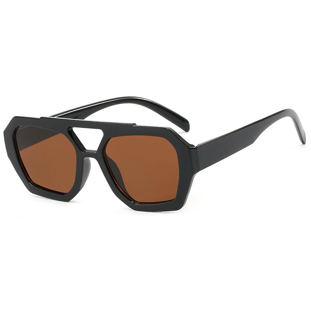 

Солнцезащитные очки UV400 с широкими ножками, большая оправа, ретро-трендовые очки, нестандартные квадратные солнцезащитные очки, фотография Style 9