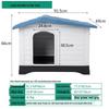 All-Season Waterproof Outdoor Dog House for Small To Large Dogs