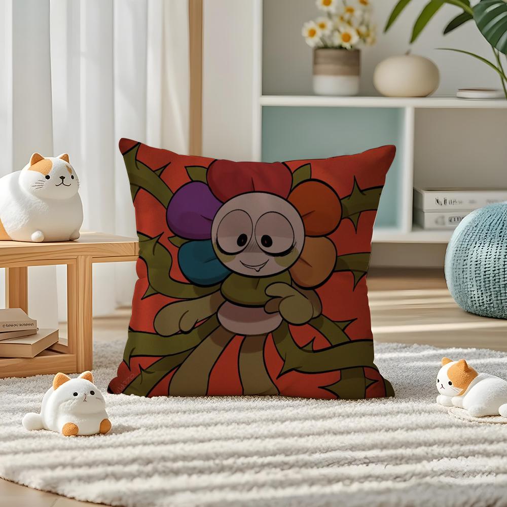 Game DDandys World anime Pillow Case Silky elegant Comfort Sofa Bed Invisible zipper