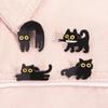 Japanese Cartoon Black Cat Series Alloy Brooch Metal Badge Lapel Pins Badges On Backpack Pines