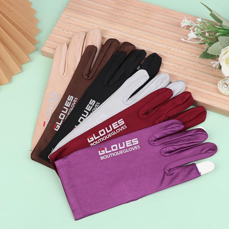 

2025 Spring Summer Open Two-Finger Ice Silk Breathable Gloves Men S Women S Outdoor Sports Sunscreen Gloves Of Cycling Equipment тілесний