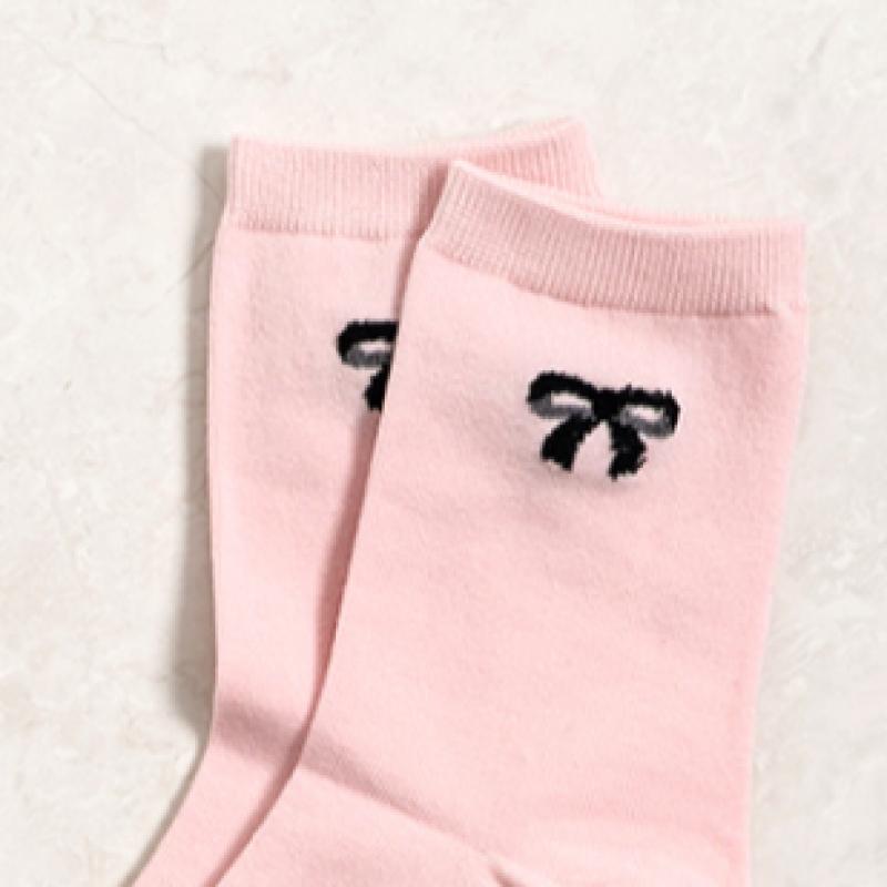 DaiSo Tactel Ribbon Point Women S Long SockS