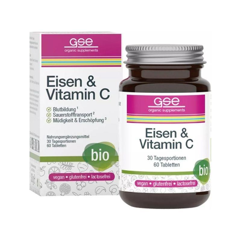 GSE Iron & Vitamin C Complex Supplement, 60 Tablets