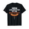 T Shirt With Gerunisex Text My Favorite Animal Is The Bratwurst Language Vintage Slightly Designer Clothes Fashion