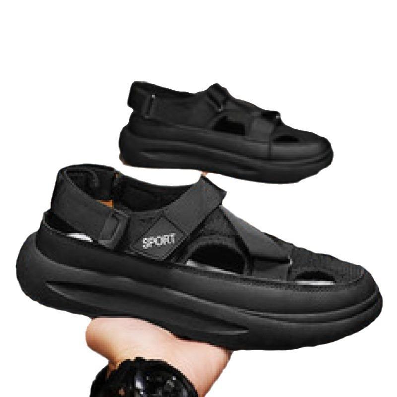 Sandals Velcro Sports Beach Shoes Platform Casual Mesh Hollow Basket Shoes