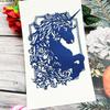 Horse Cutting Dies Carbon Steel Embossing Die Cuts Decorative Stencil for Gift Card Making DIY Scrapbooking Photo Albums