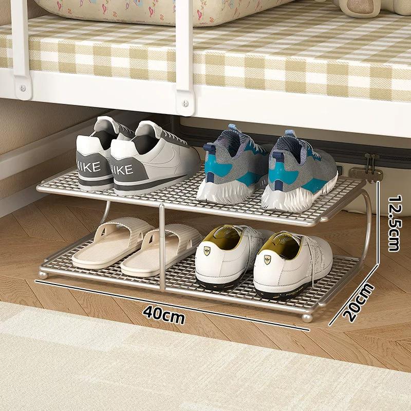 1pc Shoe Rack Under-Bed Shoe Organizer for Dorm Rooms Space-Saving Multi-Layer Shoe Cabinet for College Dormitories