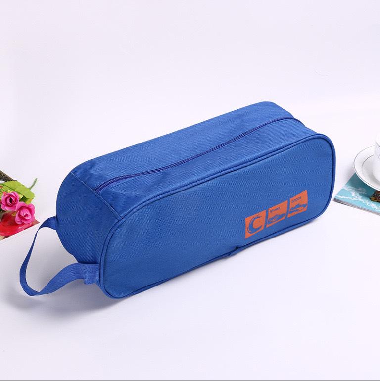 

Portable Waterproof Dustproof Shoe Storage Bag for Travel and Business Trips синий