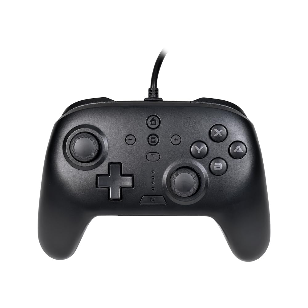 Aclass Turbo EX Controller for Switch Fire 2/Switch/PC [Lightweight/Wired Connection/Back Buttons/Button Assignment/Rapid Hold] (Black)