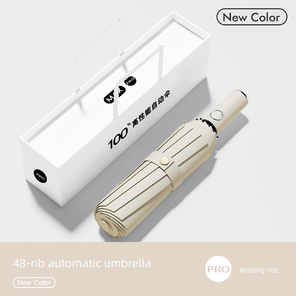 Umbrella for Men and Women, Large Size, Reinforced and Thickened, Dual-Use for Sun and Rain, Foldable, Wind-Resistant, Automatic, Suitable for