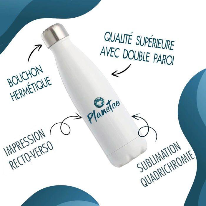 Bouteille Isotherme La Joggeuse Chouette Café | Idée Gourde Cadeau Travail Métier Sport Collègue Femme Anniversaire Noël