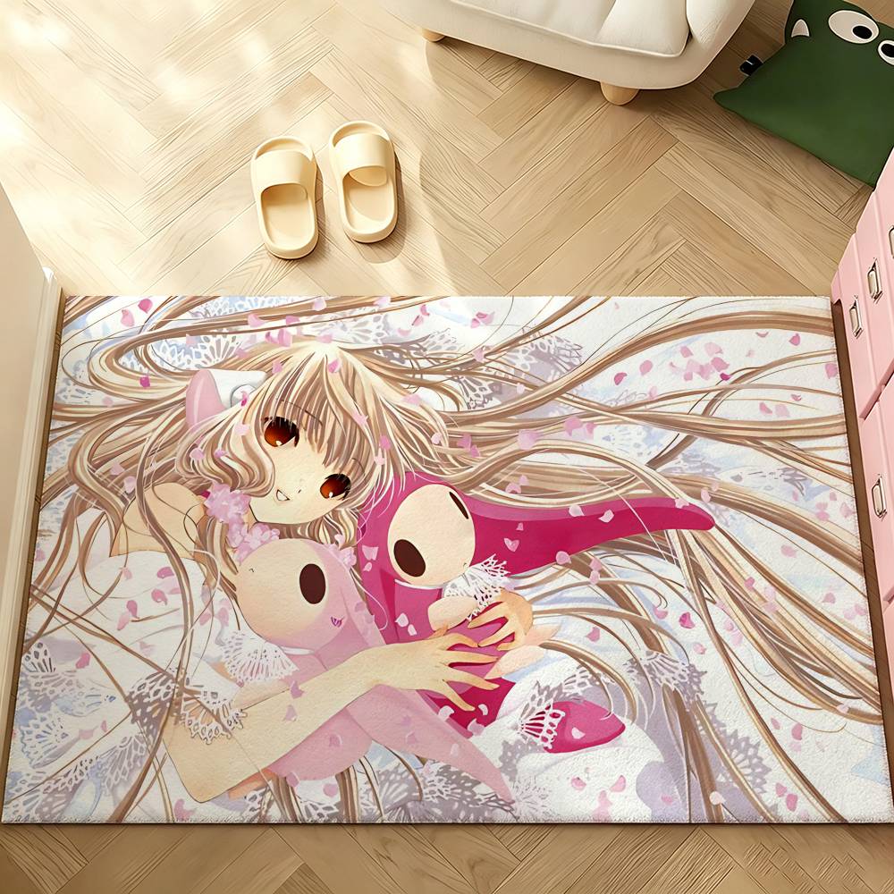Anime C-chobits Carpet Bathroom Anti-slip Mat Door Mat Home Decoration Mat Entrance Door Mat Scratch-resistant Door Mat