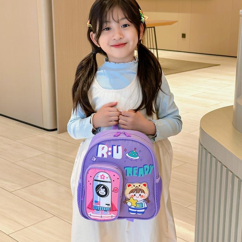 Cute Baby Backpack Cute Cartoon Kindergarten Primary School Student Schoolbag Foreign Style Printing Boys And Girls Backpack