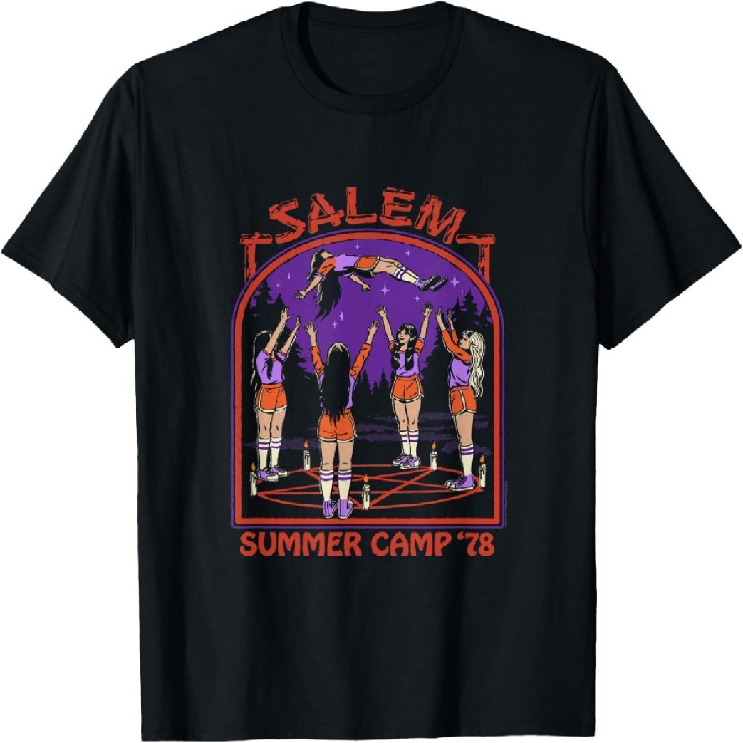 Salem Witch Summer Camp  78 Retro Dark Humor T-Shirt S