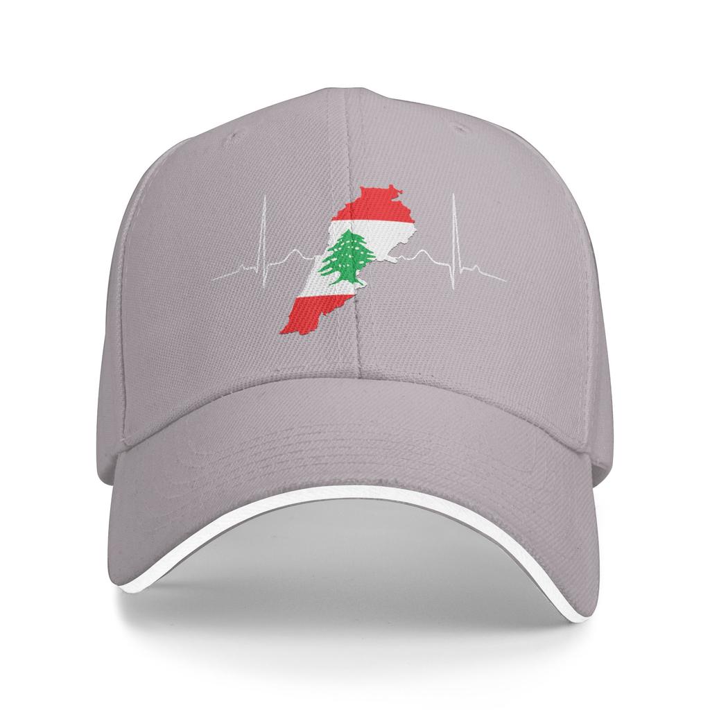 Lebanon Heart Lebanese Heartbeat Vintage Lebanon Map Baseball Cap  Women Unisex Trucker Hat Casual Outdoor Sports Sun Baseball Caps