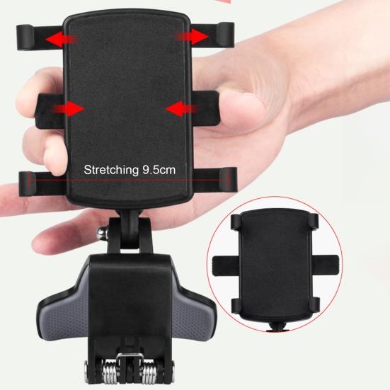 Supporto per Telefono da Auto Rotazione a 360 gradi Clip-on Supporto per Telefono da Auto Cruscotto Parabrezza Bocchetta di Ventilazione Supporto per Cellulare per Smartphone 3"-7"
