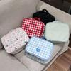 Portable Double-Layer Cosmetic Bag for Travel and Skincare