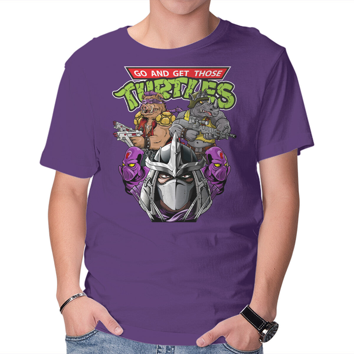 Unisex Crew Neck T-Shirt Shredder And Co Graphic Short Sleeve Casual Tee XXXL