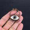 Evil Eye Pendant, Copper Electroformed Gemstone Jewelry, Handmade Pendant, For Mother Day