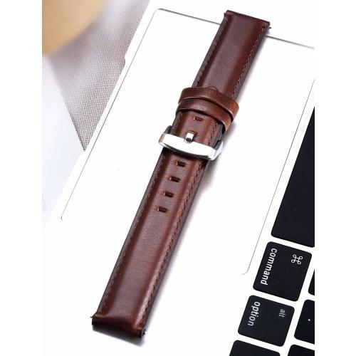 Bracelet de montre en cuir BINLUN, à dégagement rapide, bracelet de montre en cuir véritable pour hommes et femmes, bracelet de montre de remplacement en cuir, 12 mm, 13 mm, 14 mm, 17 mm, 18 mm