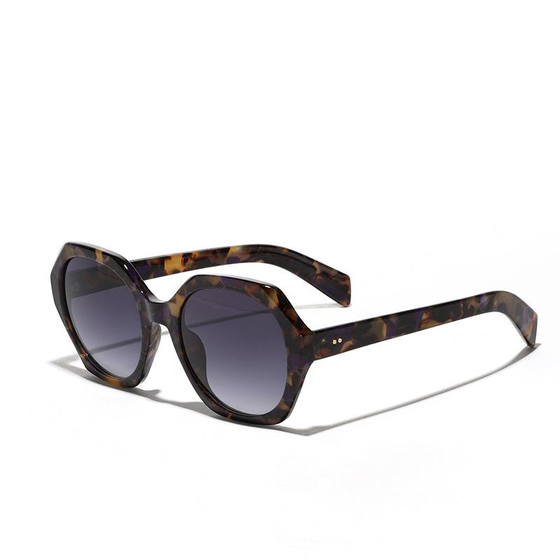 

Солнцезащитные очки с большой оправой мужские, ретро многоугольные солнцезащитные очки премиум женские ретро очки