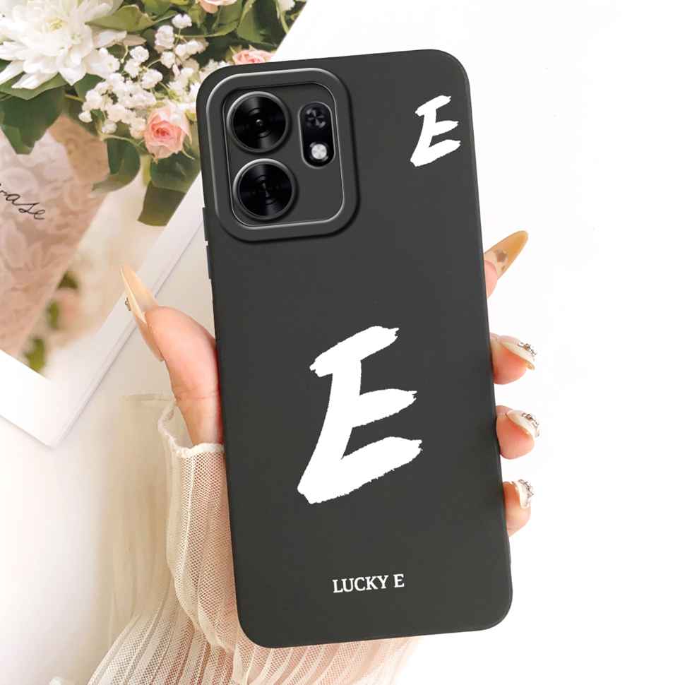 For Honor X6d X6D 5G Case LNA-NX1 Simple Lucky Letters A-Z Silicone Back Cover For Honor Play 60A 60a 5G NLA-AN00 Bumper Shell