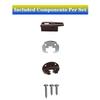 5set Drawer Track Guides and Glides Drawer Slides with Metal Backing & Screws for Dresser and Nightstand Drawers