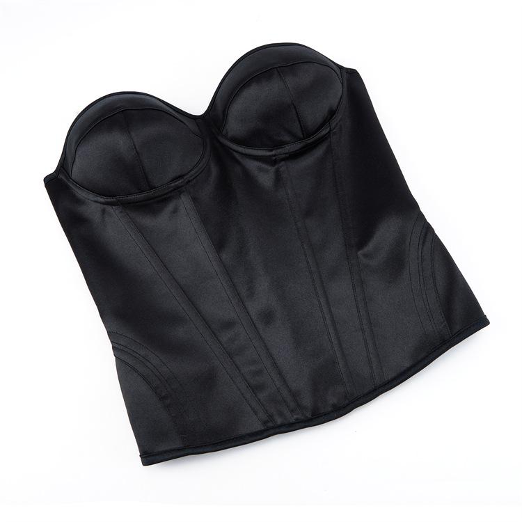 Women's Court Style Chest Support Steel Ring Shaping Top